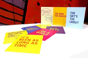 Pinoy Words into Type Greeting Cards (set of 8)