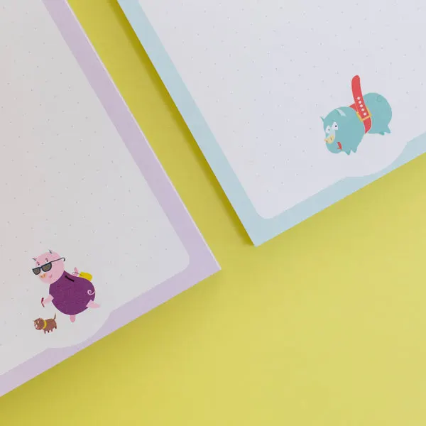 Piggy Notepads (set of 4)