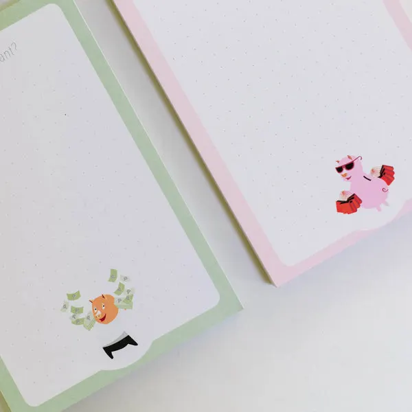 Piggy Notepads (set of 4)
