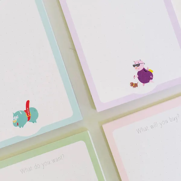 Piggy Notepads (set of 4)