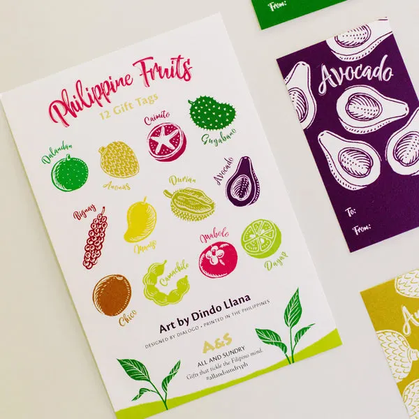 Philippine Fruits Gift Tags (set of 12)