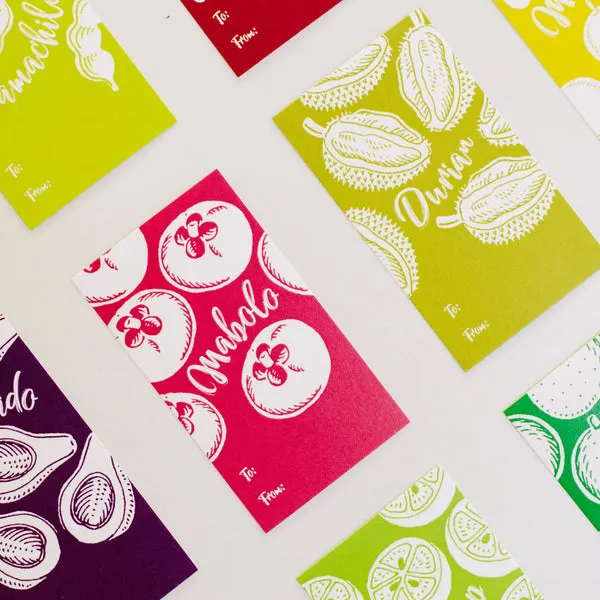 Philippine Fruits Gift Tags (set of 12)