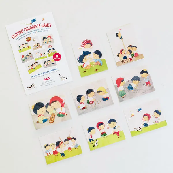 Filipino Children's Games Gift Tags (set of 8)