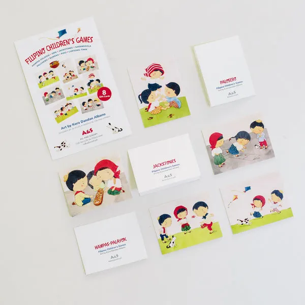 Filipino Children's Games Gift Tags (set of 8)