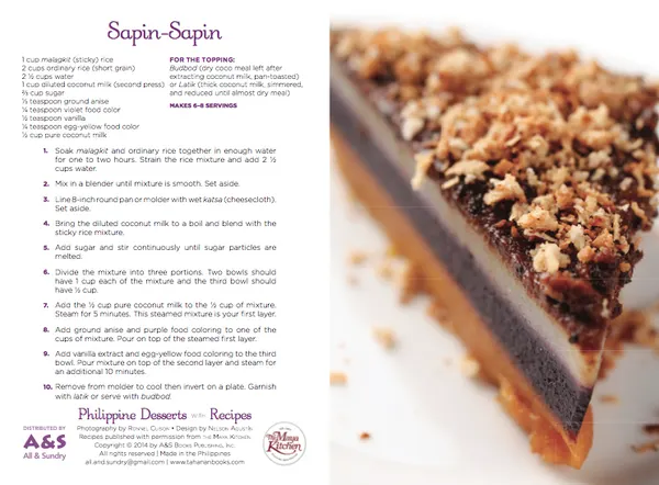Philippine Desserts Greeting Cards (set of 4)